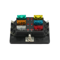 6 Way Blade Fuse Block Holder LED Light